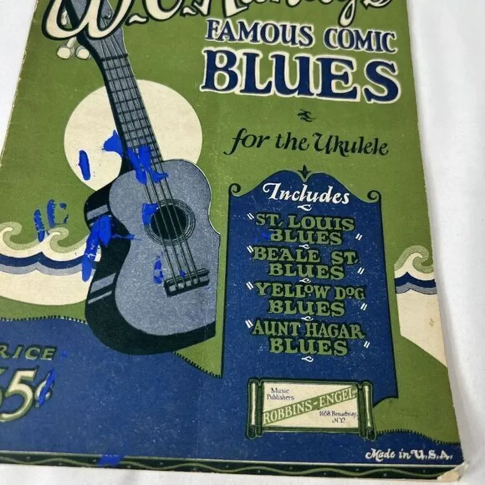 Vintage 1920 Wc Handys‎ Famous Comic Blues For Ukulele